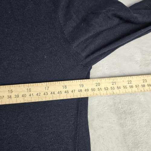 AllSaints Mode Nomo Crew Neck Ramskull Sweater Heather Blue Size Med - Picture 7 of 10
