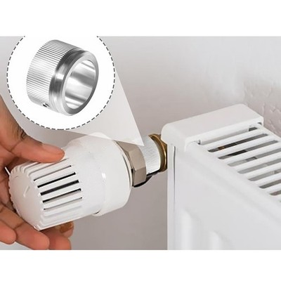 Edelstahl für M30 x 1,5 Gewinde Heizkörperadapter mit Thermostatkopf