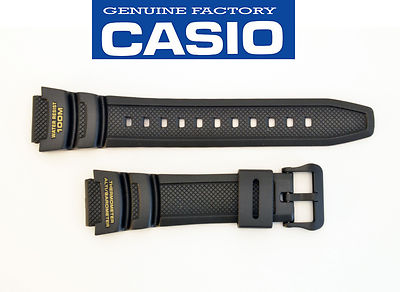 Genuine Casio SGW-400H Twin Sensor ALTIMETER BAROMETER Black Watch Band Strap 