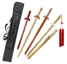 Tai Chi Wooden Sword Martial Arts Kung Fu Practice Training Chinese, Add Case