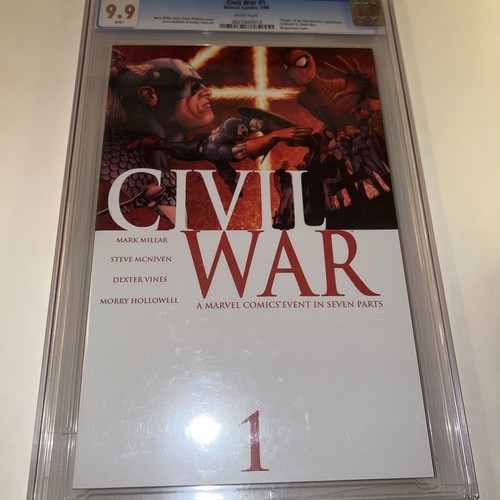 Civil War #1 Marvel Comics 7/06 CGC 9.9 MINT “Death” Of The New Warriors Cranked - Picture 9 of 24