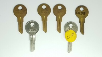 Chicago Lock Co. & ilco key blanks, fit CG36, 1041P, CG27, locksmith, Set of 6