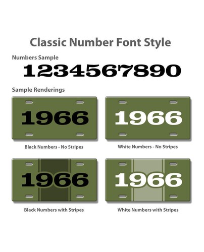 1939 Customizable License Plate - 15 colors - 4 font styles - Made in the USA - Picture 64 of 67