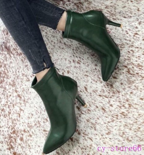 Fashion Women's Ladies Dress Ankle Boots Kitten Heels Winter Fall Shoes OL 2025 - Picture 3 of 13