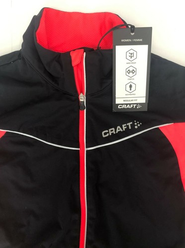 Craft Women's Defense Jacket, Black & Neon Pink/Orange, NWT, Size Small - Picture 4 of 12
