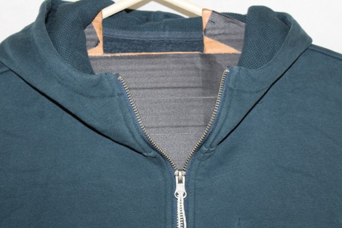 Felpa con cappuccio e zip Vuori X Peloton Collab uomo XL blu abbigliamento sportivo tasche - Foto 3 di 11