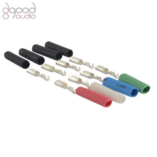 8 x Silver Plated 1.3mm Kit, Cartridge Wire Connector Clips Turntable