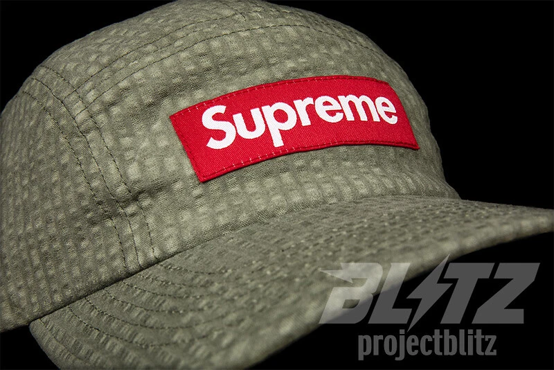 SUPREME CORDUROY CAMP CAP HAT BLACK SS22