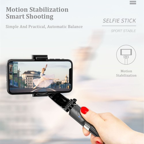 Selfie Stick Gimbal Stabilizer Tripod Bluetooth Remote Control for Phone Camera - 第 2/12 張圖片