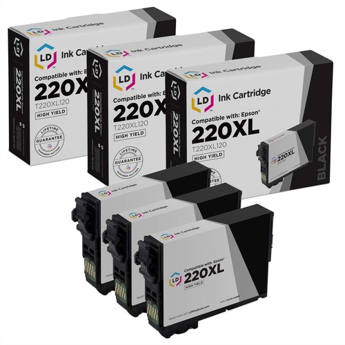 LD 3PK Epson T220XL120 220XL High Yield 