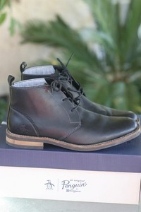 original penguin monty modern leather chukka