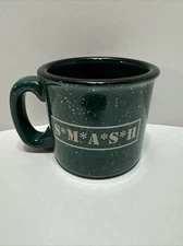 S*M*A*S*H Green Speckled Camp Style Large Heavy Coffee Mug /Cup M Ware Beautiful