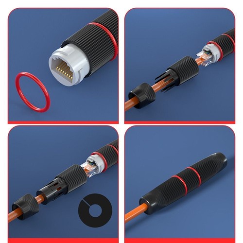 Adapter Female RJ45 Docking Connector Double Head Extender Cable - Afbeelding 7 van 11