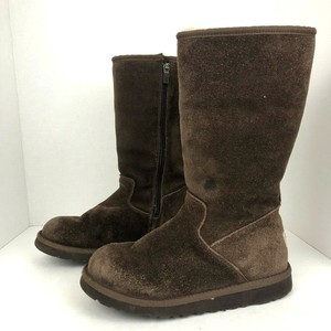 Uggs-Australia-Classic-Tall-Suede-Boots-Sheepskin-Chestnut-Size-4-Youth-6-Womens