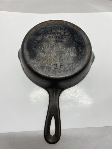Vintage 6 1/2" Wagner Ware Sidney -0- 3F Cast Iron Skillet Fry Pan