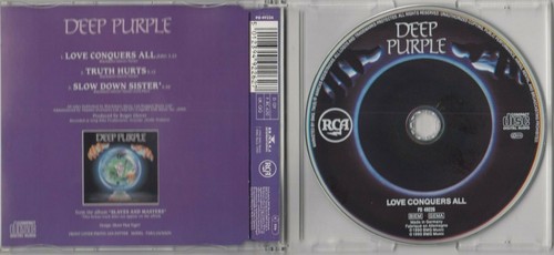 Deep Purple - Love Conquers All CD 1990 GERMANY 3 TRACK SINGLE - Picture 2 of 2