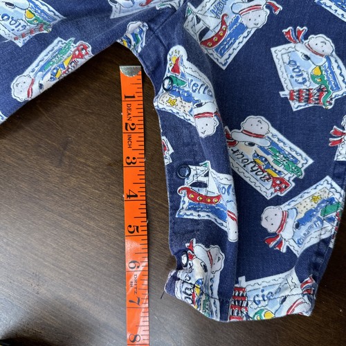 Vintage Oshkosh B'Gosh Bib Overalls Postcard Cotton Italy Sailor Baby 3-6 Mo USA - Picture 6 of 10