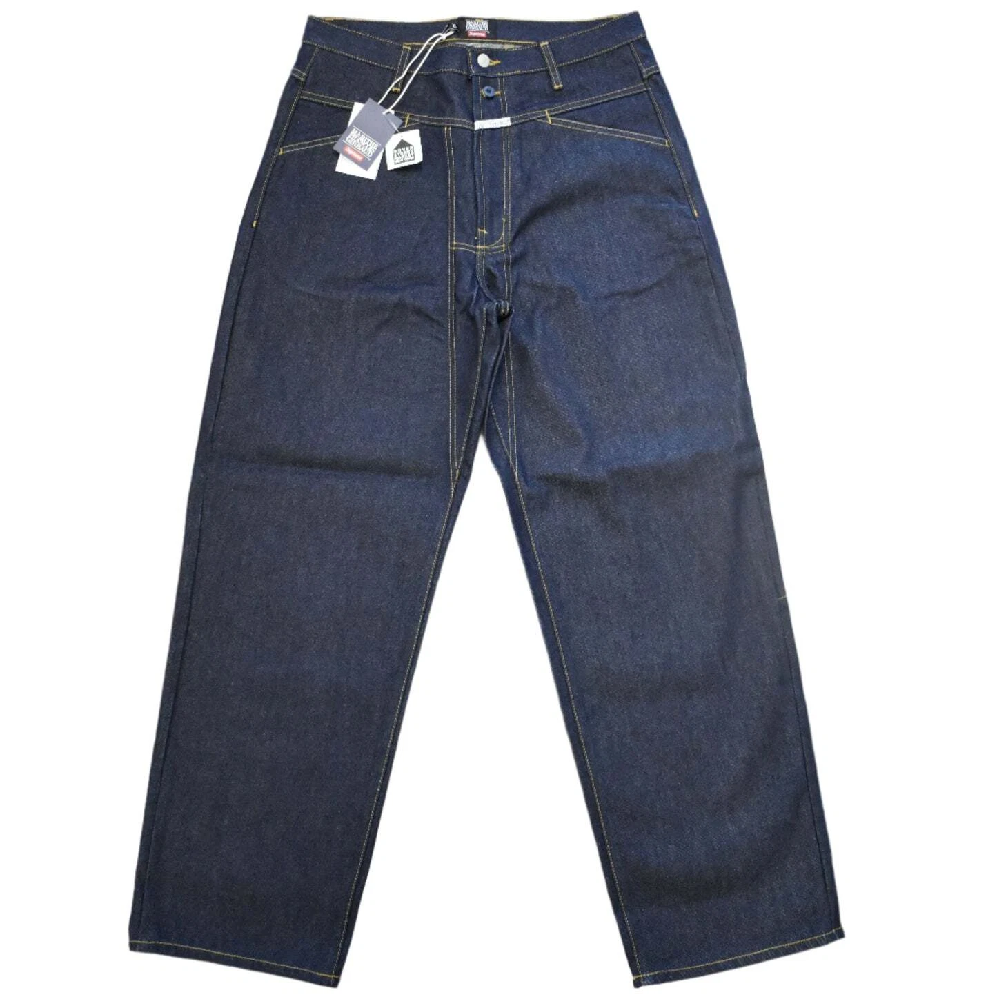 Jean denim neuf avec étiquette Supreme Marithe François Girbaud X Seam indigo brut 32 AUTHENTIQUE