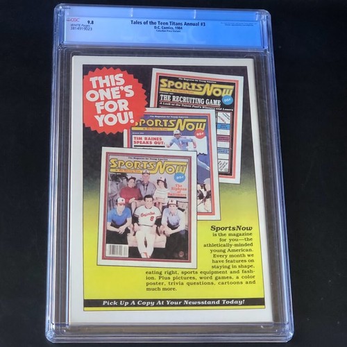 Tales of the Teen Titans Anual #3 CGC 9.8 💥 VARIANTE DE PRECIO CANADIENSE DE $1.50 💥 - Imagen 4 de 4