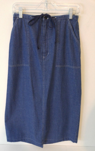 Vintage Eddie Bauer Denim Skirt Womens Size 10 Ta… - image 1