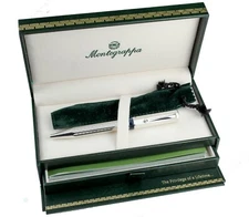Montegrappa Privilege Small Etched Sterling Silver Ballpoint Pen
