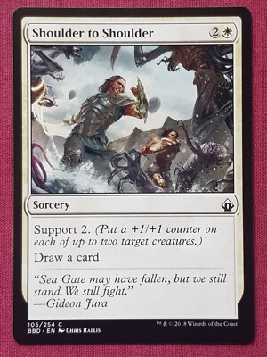 battlebond mtg card list Magic The Gathering BATTLEBOND SHOULDER TO SHOULDER white card MTG