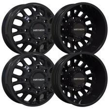 Set-4 Mayhem Cogent Dually 17x6.5 8x200 -142mm Gloss Black Wheels Rims 17 Inch