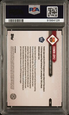 topps now Fermin Lopez UCL 010 フェルミン・ロペス Fermín López - Rookie makes UEFA Champions League debut