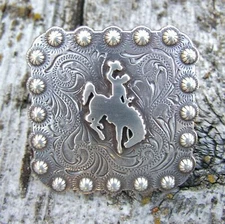 SLIDE Scarf Wild Rag Slide Western Cowboy Buckaroo Concho bucking horse