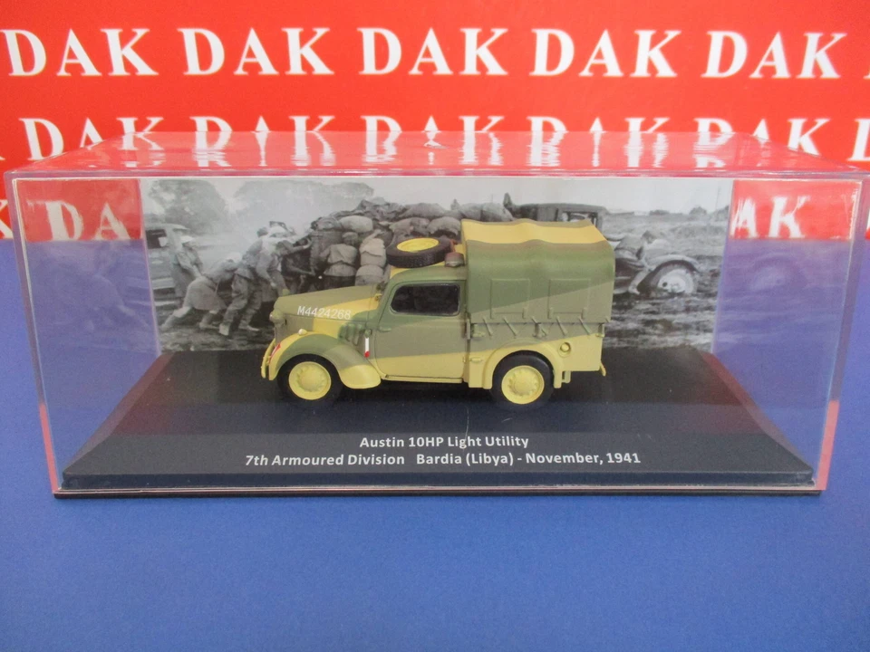 Die cast 1/43 Modellino Auto Austin 10HP Light Utility 7th AD Bardia Libya 1941 - Immagine 4 di 4