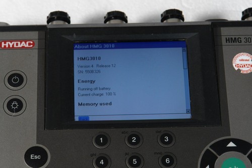 Hydac HMG 3010 Portable Data Recorder + Pressure Temp Transducers Transmitters - Picture 4 of 11