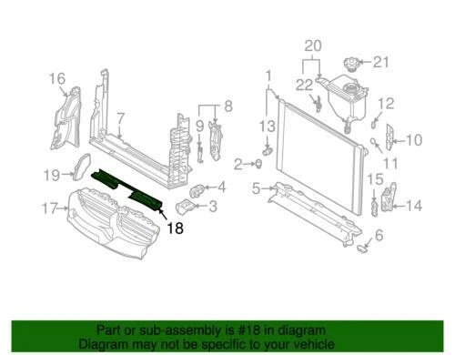 Conducto de aire original BMW 2004-2007 525i 525xi 530i 530xi 550i, superior 51-71-7-050-650 Foto 2 de 2