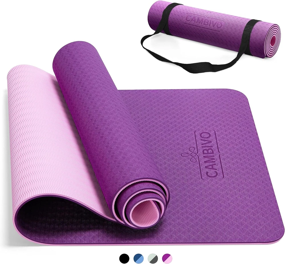 Extra Thick 1/3 1/4 2/5 Inch Non-Slip Yoga Mat for Women Men Kids