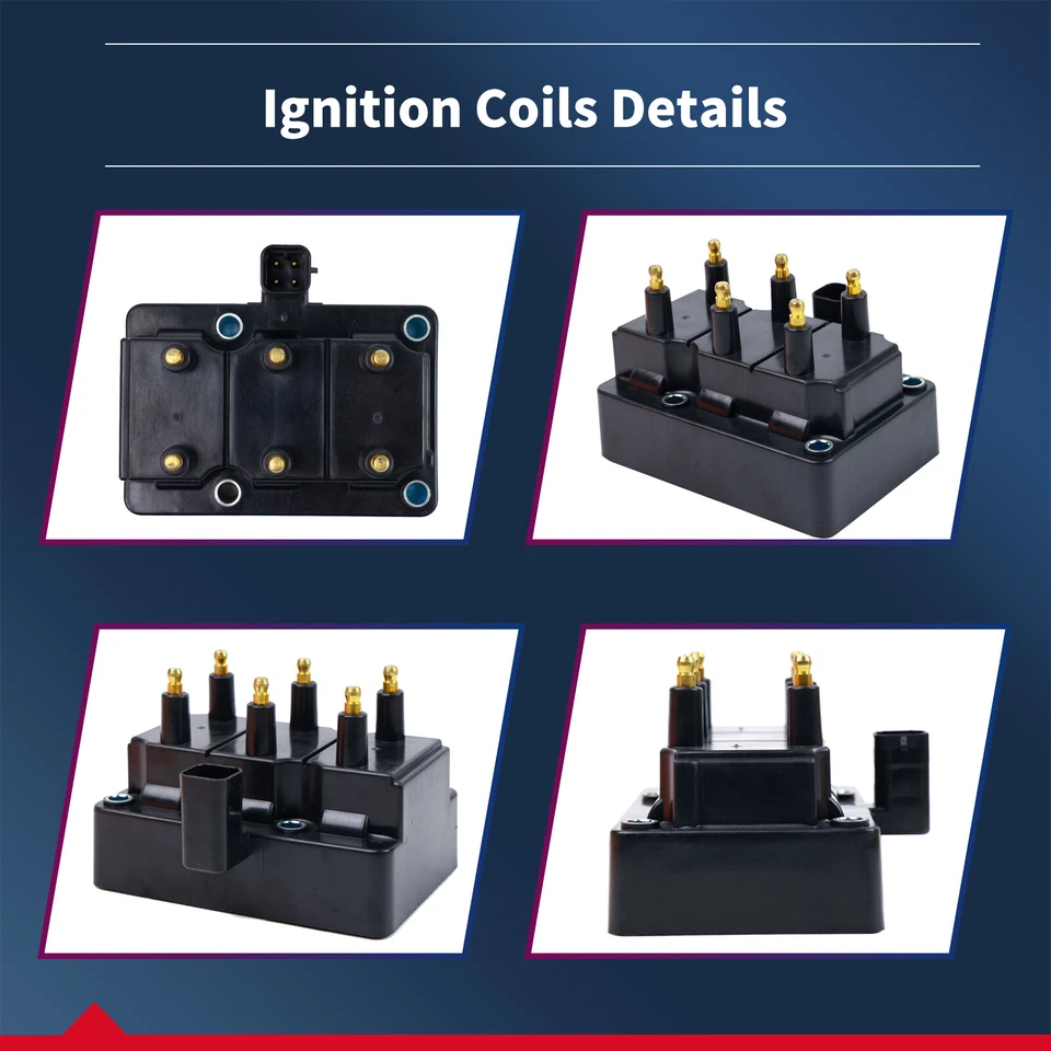 OEM Ignition Coil & 6x IRIDIUM Spark Plug Kits for Dodge Chrysler Town & Country - Image 2 of 4