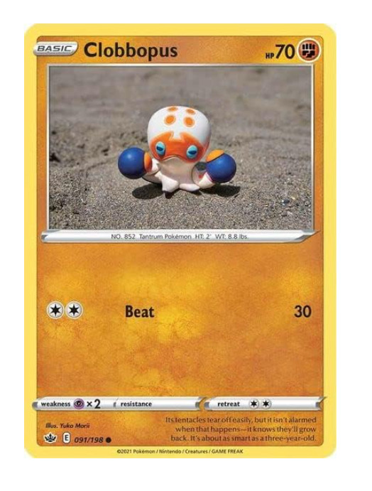 Pokemon - Clobbopus - 091/198 - Chilling Reign - NM/M