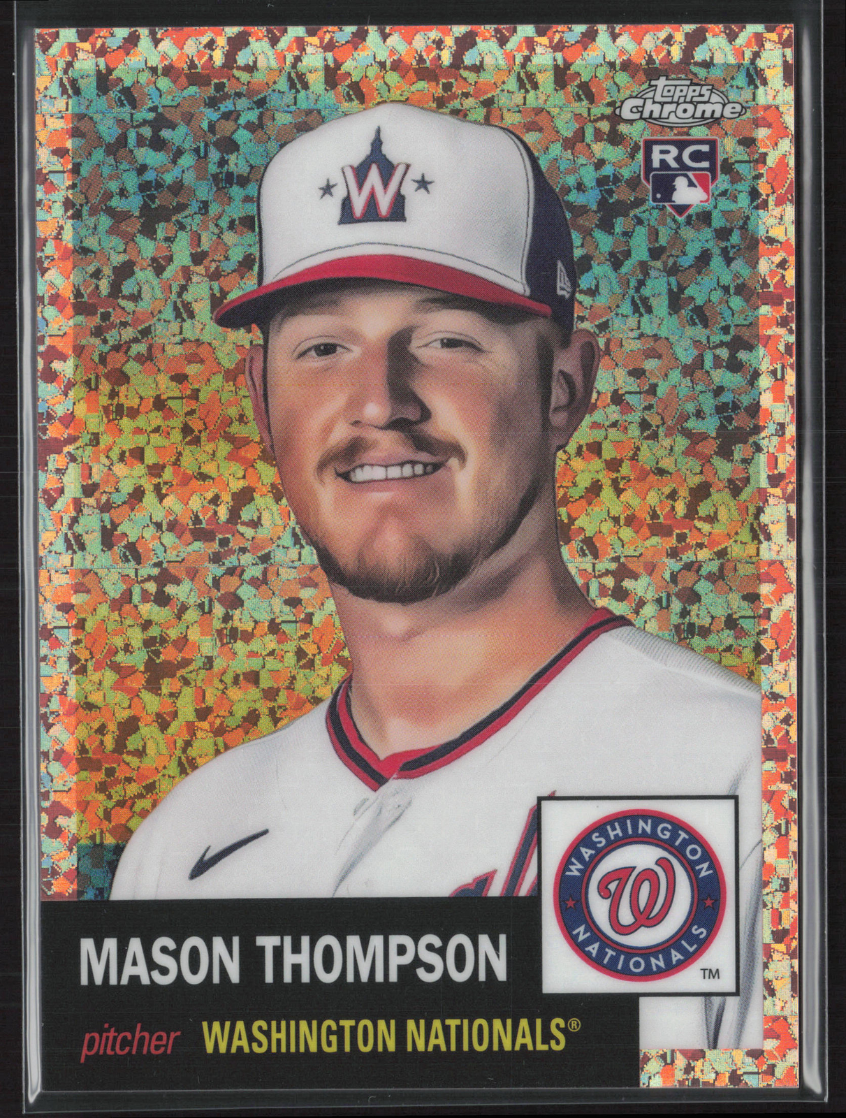 2022 Topps Chrome Platinum Anniversary Mason Thompson RC Rose Gold Diamond /75