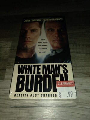 White Mans Burden (VHS, 1995) John Travolta Harry Belafonte New Sealed RARE Find