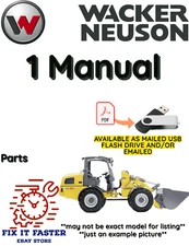WACKER NEUSON T5625 CX80 WEIDEMANN WHEEL LOADER PARTS MANUAL PDF USB