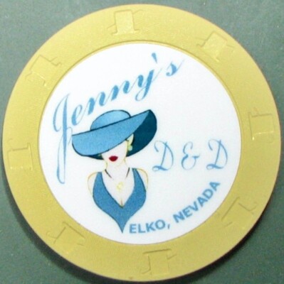 Jenny's. Brothel Casino Chip. Elko, NV. BR10.