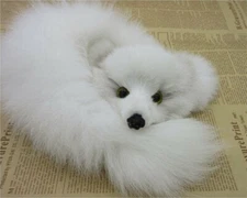 100% Real Fox Head Tail Leather Skin Accessory Craft Decor Art Handmade Pelt