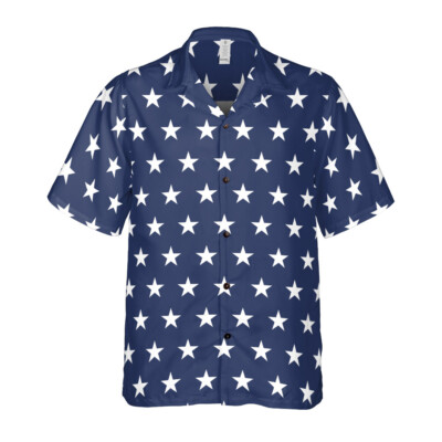 White Stars Button Up Shirt