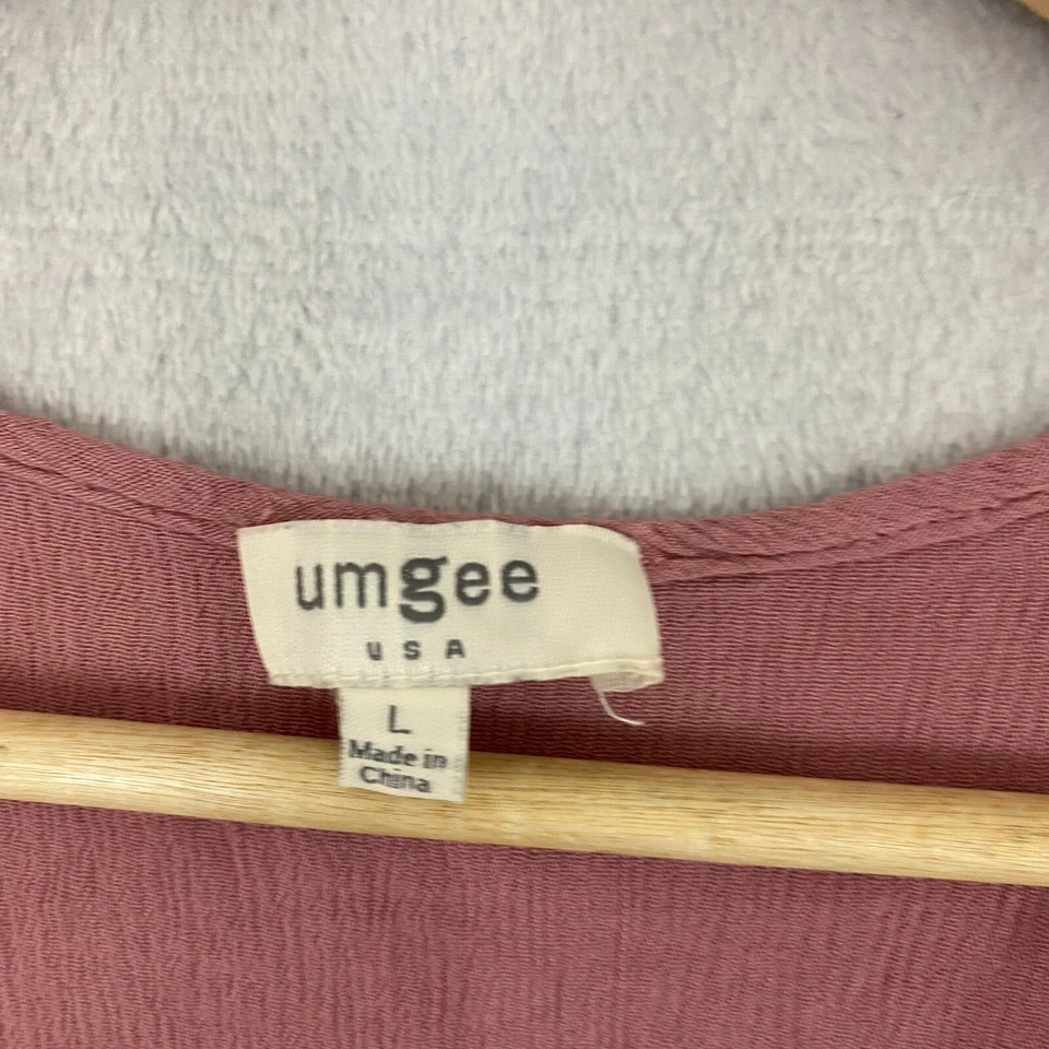 Vestido Cárdigan Plumero Umgee Midi Grande Rosa Crochet Encaje Boho Renacimiento Hippie Foto 4 de 4