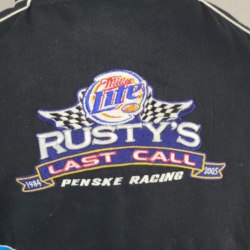 Rusty Wallace Miller Lite "Last Call" NASCAR Jacker sz 2XL Winners Circle #2 - Picture 9 of 11