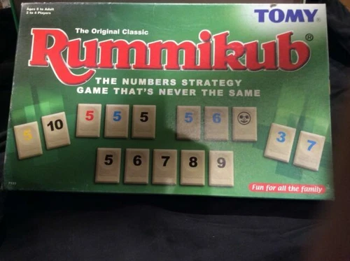 Family Cardboard Rummikub Board & Traditional Games