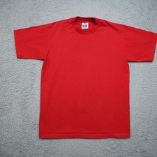 Vintage Single Stitch T-Shirt Mens XL Red Made In USA Flaw