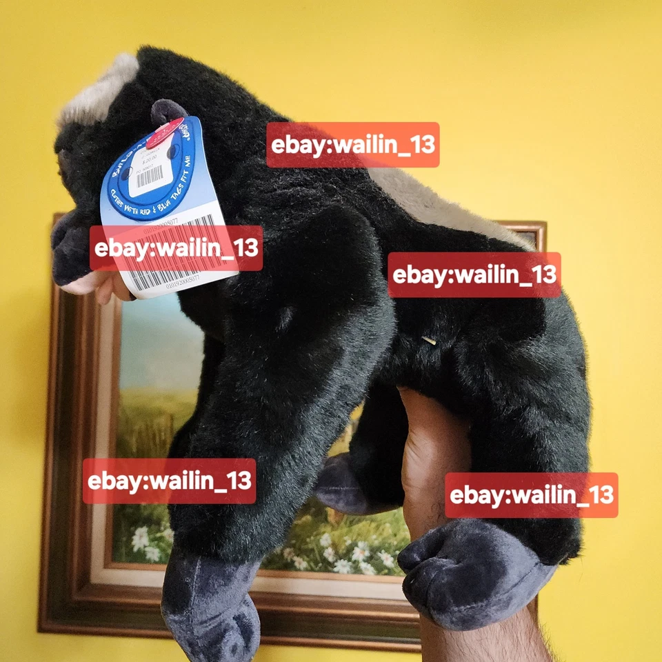 Build a Bear Gorilla St. Louis Zoo Raro Difícil de Encontrar Nuevo Con Etiquetas Vintage BAB Foto 2 de 4