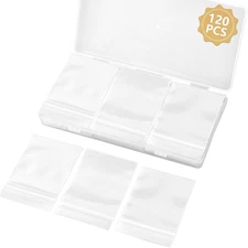 120PCS Small Clear Resealable Plastic Bags 2x2.76 Zip Baggies Storage