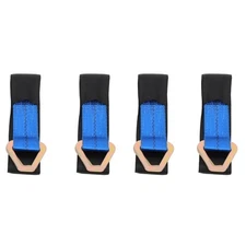 4X Axle Strap Car Hauler Trailer Tie Down Wheel Strap with D Ring