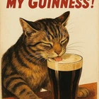 Guinness Beer Vintage Poster Print 12x8in Metal Sign  Pint Irish Lager u