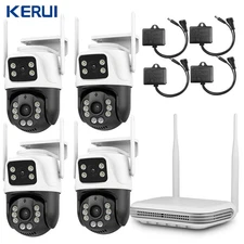 KERUI Wireless H.265 6MP WiFi IP NVR Security Camera System Human Detection